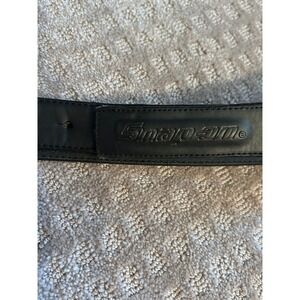 Snap-on Black Genuine Leather Belt Mens Size 34-36 MD Waist Work Tool Workwear